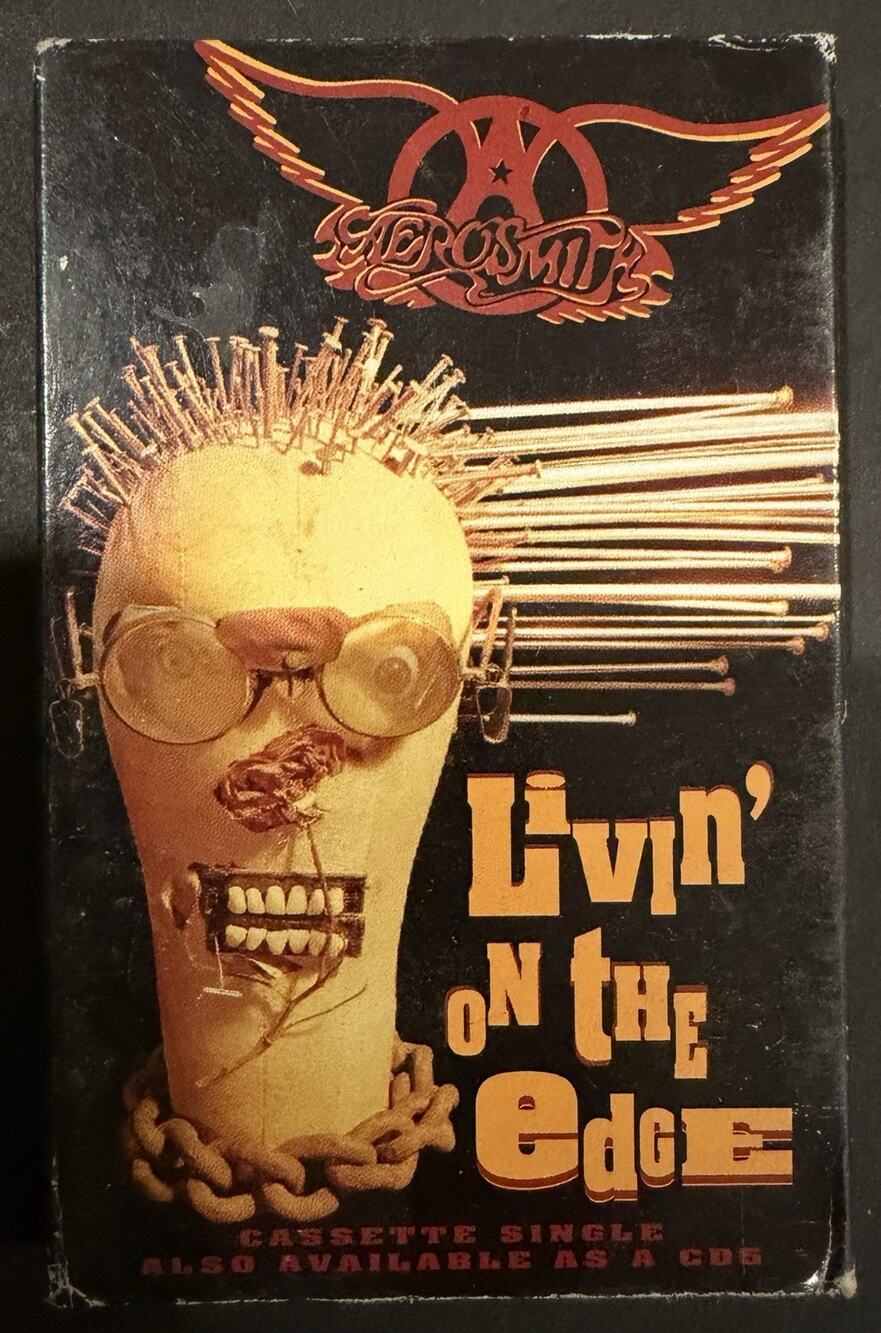 Aerosmith - Livin On The Edge Audio Tape (Cassette) Single